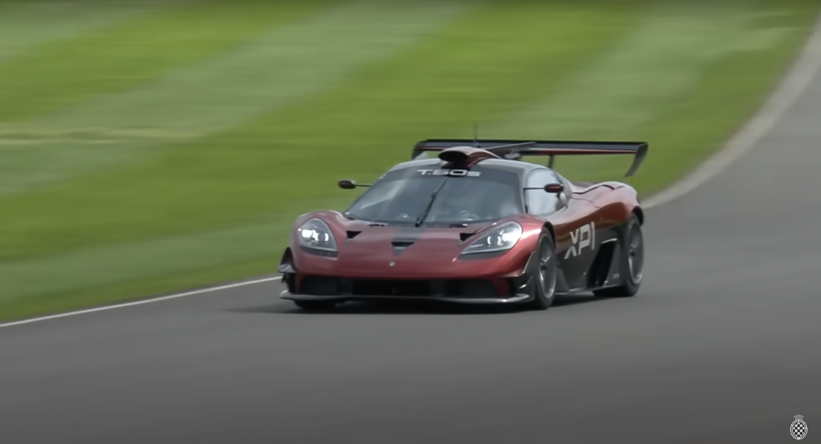 GMA T.50S Niki Lauda on track